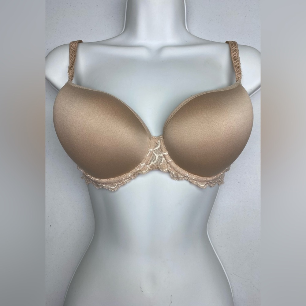 Simone Perle TAN Lightly Lined T-Shirt,  32C  *P1066